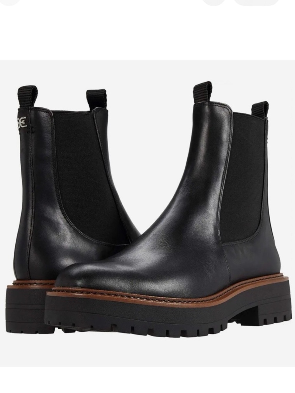 Sam Edelman Black Leather Chelsea ankle Boots 7.5